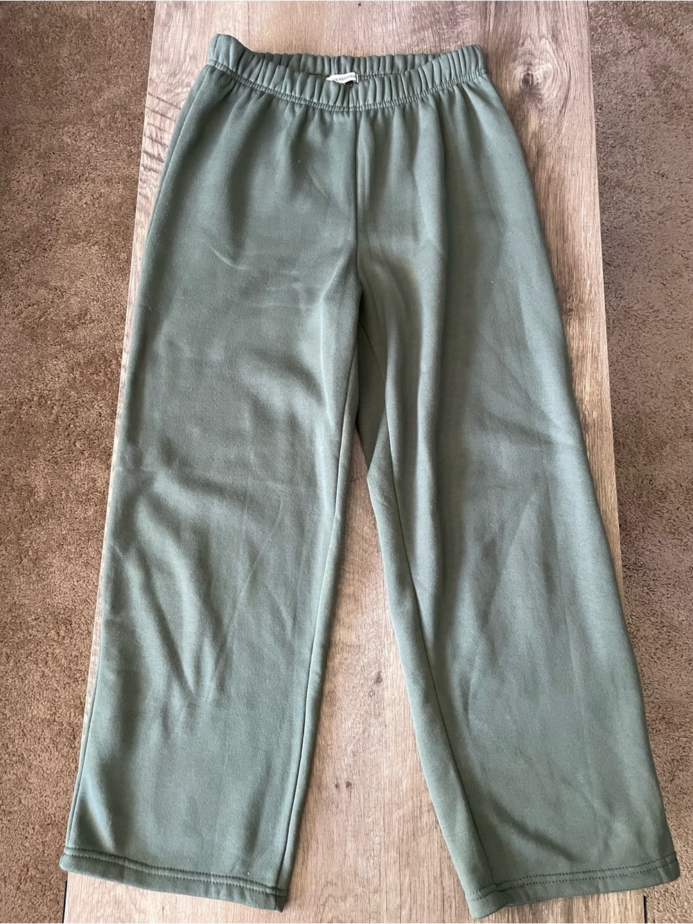 Goddess Olive Green Fleece Lounge Pants